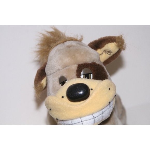 Vintage 1990 Tonka Pooch Patrol 11” SPIKE Stuffed Plush Poseable Lip & Brow HTF - Picture 3 of 7